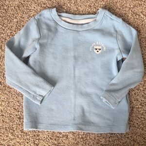 Roots & Thread Light Blue Waffle Long-Sleeve Top